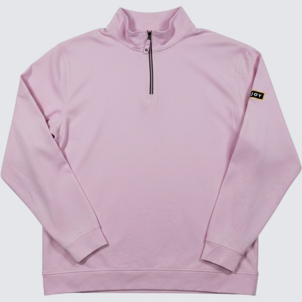 FootJoy Quarter Zip Pullover Top Womens Pink Performance Golf Stretch Athleisure